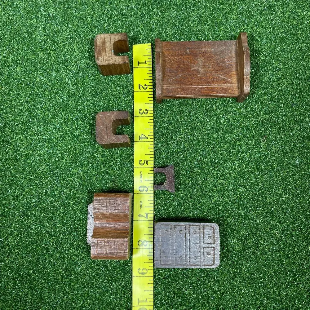 Vintage Miniature Wooden Dollhouse Furniture Lot